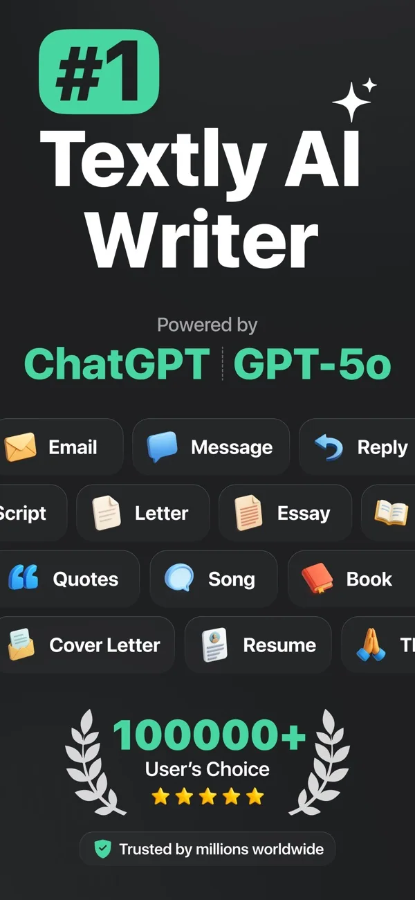 Textly AI Email Letter Writing screenshot 1 of 3